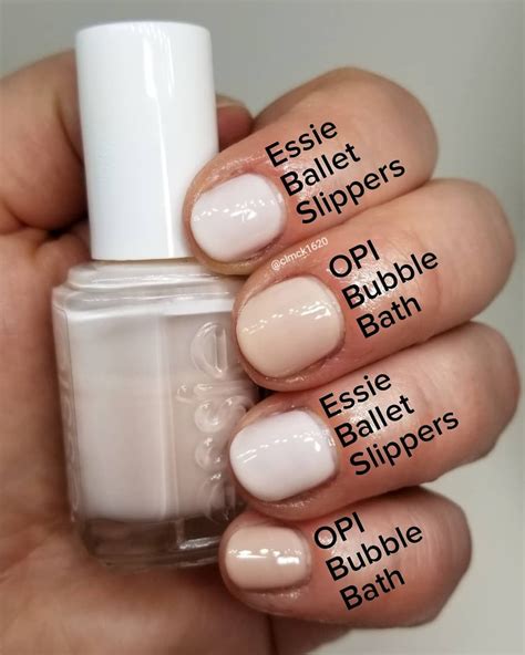 essie ballet slippers vs opi.